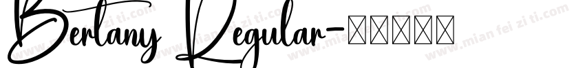 Bertany Regular字体转换